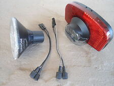FRONT AND REAR BASTA / UNION / SPANNINGA DYNAMO LIGHTS CHOICE OF 2 SETS UNUSED