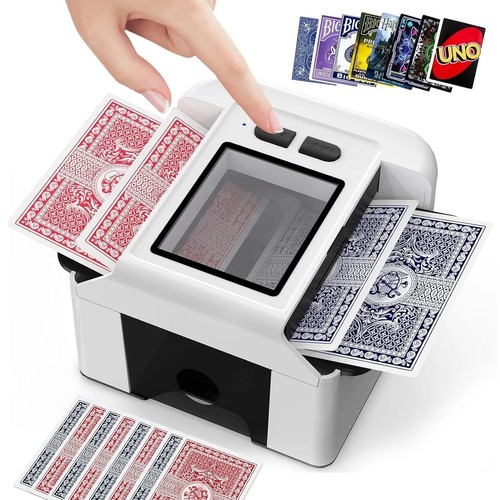 Automatic card shuffler - card,