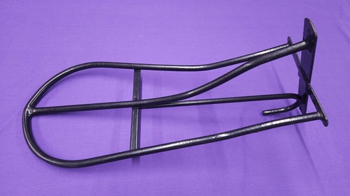 Black stubbs horse - saddle, rack