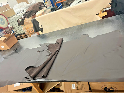 Leather cow sides - sides, black