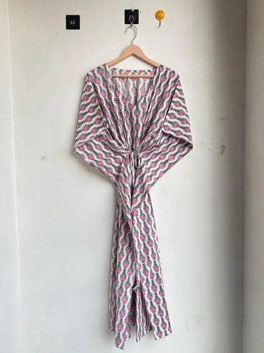 White floral kaftan indian - white,
