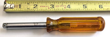 Vintage YELLOW HANDLE S-K TOOLS 40954 1/4" DRIVE SOCKET SPINNER USA