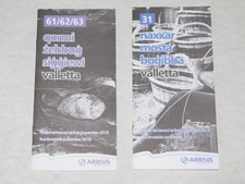 RARE! 2 x ARRIVA MALTA BUS TIMETABLES NOVEMBER 2013 EXC