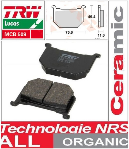 Front brake pads trw - 2,