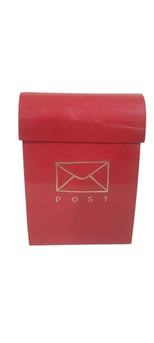 Post box wall mounted red - box,