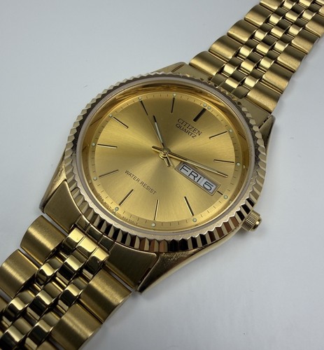 Citizen gold watch fluted - citizen,