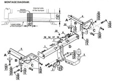 Swan Neck Tow Bar For VAUXHALL