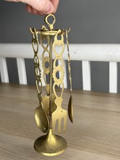 Vintage Brass Cutlery Set On