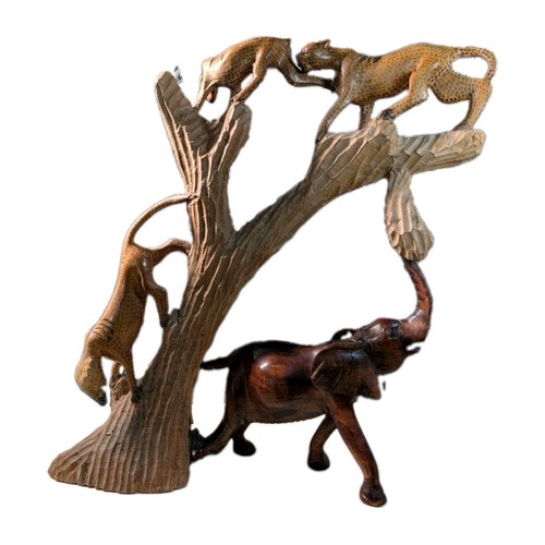 Wooden african sculpture - wooden,