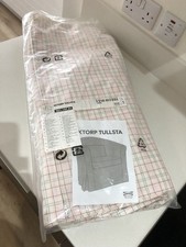 Ikea Ektorp Tullsta 100% Cotton Checked Chair Cover New with Marks