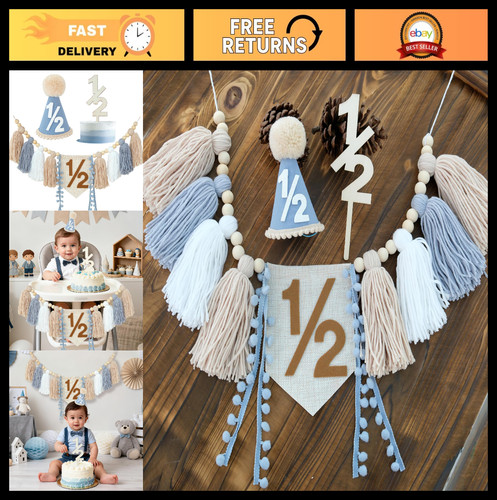 Half birthday decorations - half,