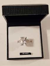 9CT YELLOW GOLD & SILVER