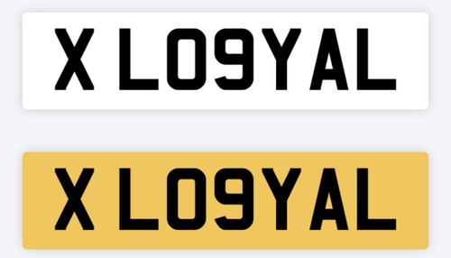 Loyal private number plate - private,