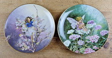 Vintage flower fairy plates - 2,
