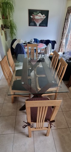Rectangular glass top dining - rectangular,