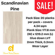 Luxury LVT Flooring – Wood Effect Vinyl Tiles – Glue Down – Multiple Colours