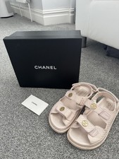 Authentic Chanel Dad Sandals Size 4