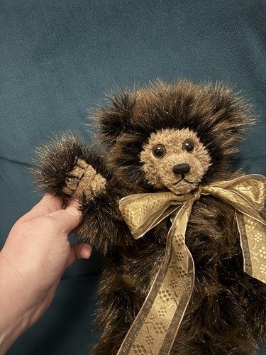 Knitted handmade teddy - handmade, bear