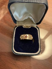 Vintage 9 Ct Gold Ring Ruby