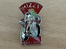 Steve Hislop Badge Motorcycle Ulster Grand Prix Manx  IOM TT Motorbike Hizzy Pin