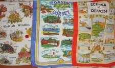 Vintage Tea Towels x 3 New