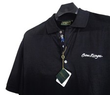 Bobby Jones Collection Beau Rivage Golf Shirt XL Black Barely Sheer Polo Golfer