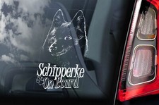 Schipperke Sticker, Car Window