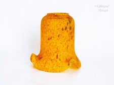 Orange Pâte de Verre Speckled