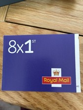 8x1st Class Self Adhesive Stamps Barcoded Genuine Self Adhesive