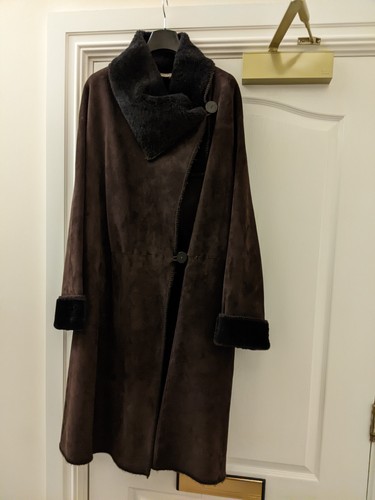 Ladies lambskin shearling coat - ladies,