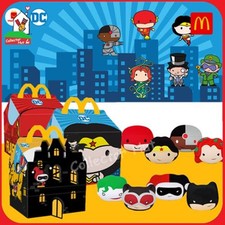 McDonald's DC Justice League Super Heroes & Villains Tin Play Sets