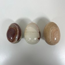 3x Polished Marble Onyx Stone