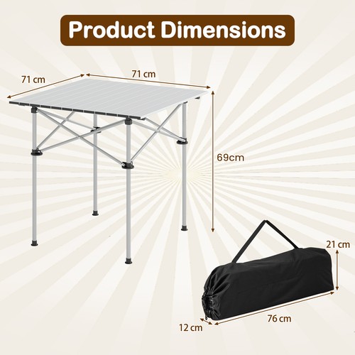 Folding roll camping - folding, table