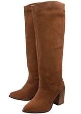 Ravel Lumsden Womens Suede Knee High Boots Tan UK Size 5 EUR 38