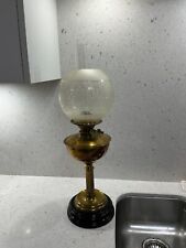 Victorian Brass Oil Lamp