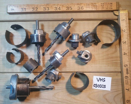 Vintage hole saw arbors - hole,