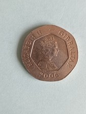 2006 20p GIBRALTAR COIN WITH KEYS ON REAR