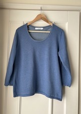 John Lewis Light Blue Lightweight Cotton Pullover Size 16