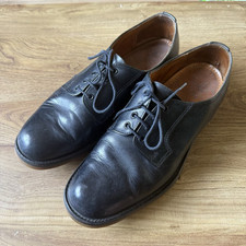 Joseph Cheaney Leather Shoes - UK Size 8.5 - Itshide Commando Soles Black Lace