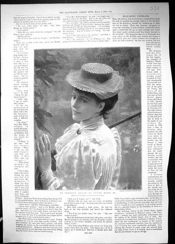 Antique old print 1898 - print,