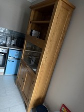 Solid Oak Cabinent With Fish