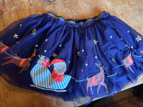 Boden blue santa tutu reindeer