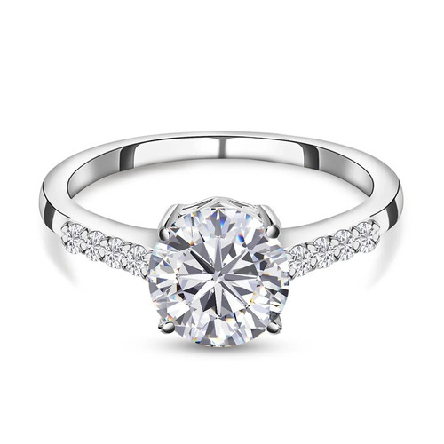 Tjc moissanite solitaire ring - tjc,