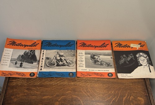 Vtg 1952 motorcyclist magazine - 1952,