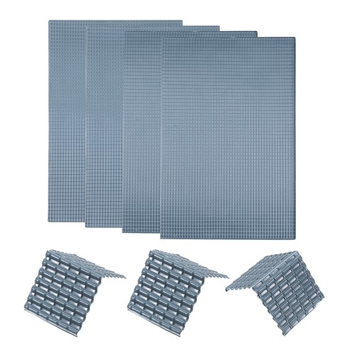 4pack miniature roof tiles pvc - miniature,