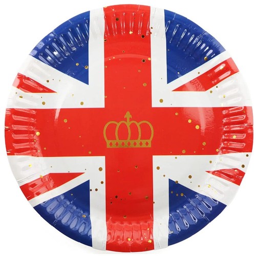 Union jack paper plates - union,