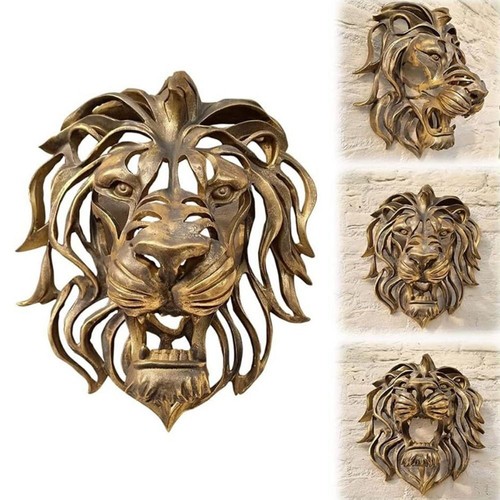 Lion head art wall - head,