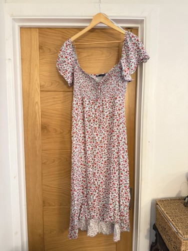Zara light blue red ditsy - zara,
