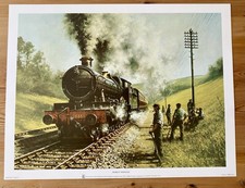 SUNDAY WORKING by Don Breckon Print Steam Train 6861 Large 17 Inch