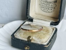 Antique 1899 Victorian 9ct Gold Double Glass Locket Pendant